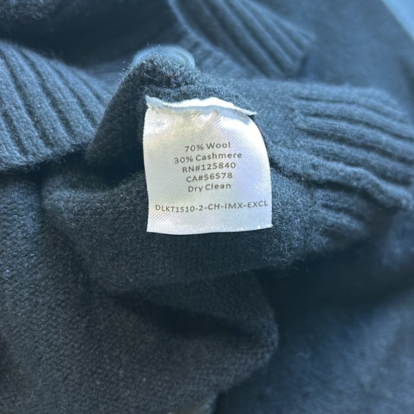 INTERMIX Grethel Wool Cashmere Cardigan Black Sweater Crop Sz P XS - Picture 6 of 12